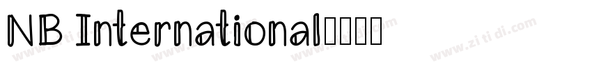 NB International字体转换